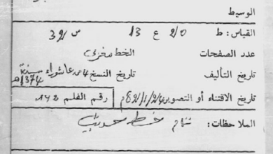 Photo of نظم تصفية الطريق (مخطوط) / الشيخ التراد بن العباس