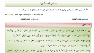 Photo of الدرس العقدي في بلاد شنقيط / المختار أحمد الأمين