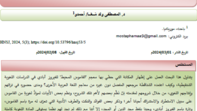 Photo of القاموس المحيط ومكانته في الدراسات اللغوية الشنقيطية / د. المصطفى ولد معا