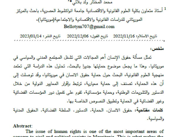 موريتانيا وحماية حقوق الإنسان