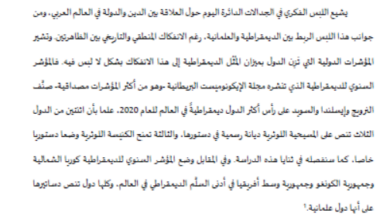 Photo of ديمقراطية لا علمانية / محمد المختار الشنقيطي